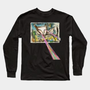 Night Cat Long Sleeve T-Shirt